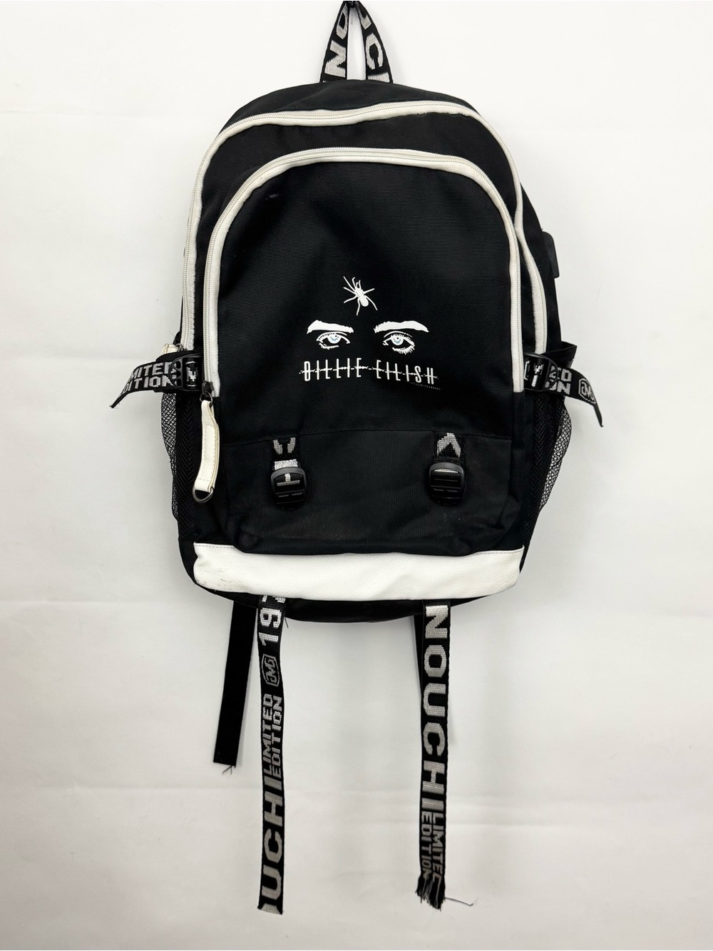 Billie Eilish Eyes Spider Graphic Backback book bag charging port Music